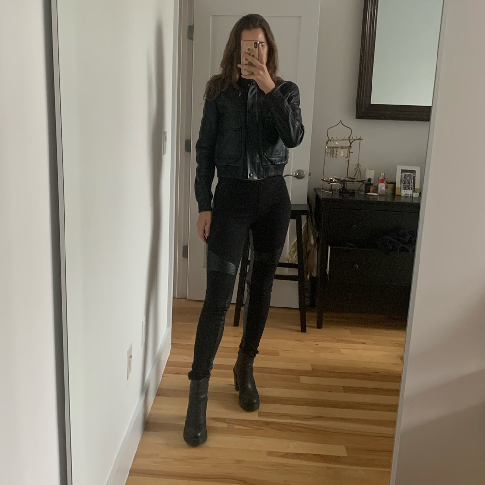 BCBG MAX AZRIA Faux Leather Legging